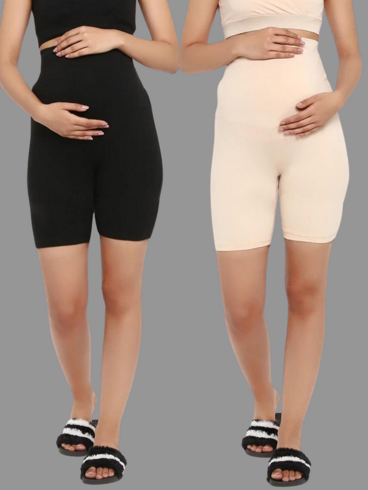 2pc. Maternity OverBelly Shorts