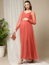 Pink Pregnancy Gown Dress