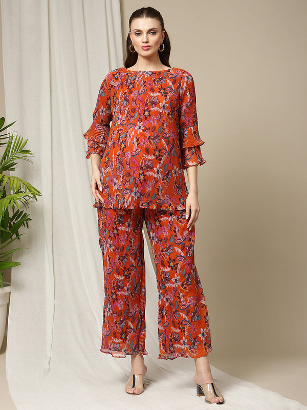 Pleated Matching Set