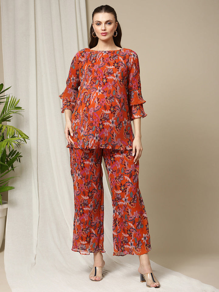 Pleated Matching Set