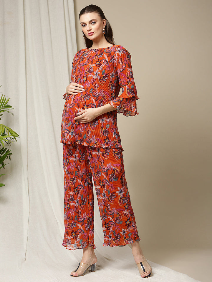 Pleated Matching Set