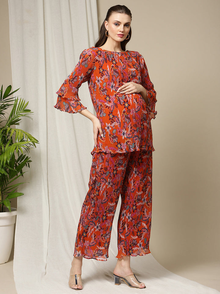 Pleated Matching Set