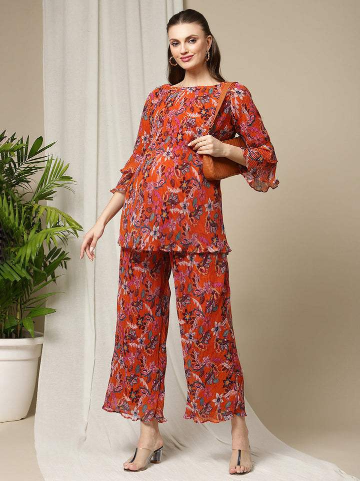 Pleated Matching Set