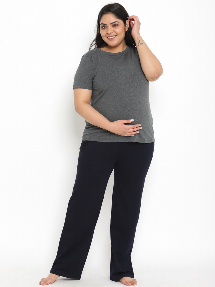 Wide Leg Plus Size Maternity Lounge Pants