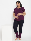 2pc. Plus-size Maternity Leggings Set