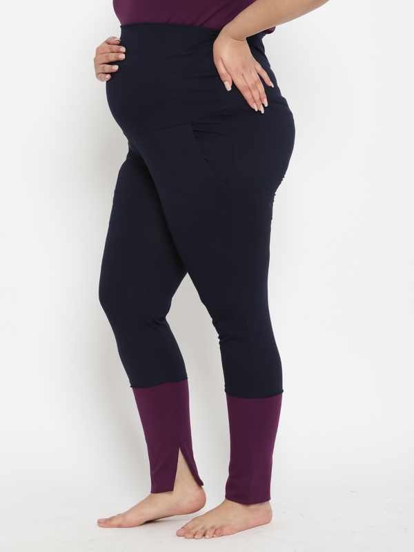 Plus-size Maternity Leggings + T-shirt Set