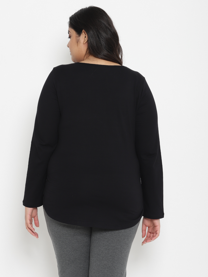 Maternity Plus Size Full Sleeves T-Shirt