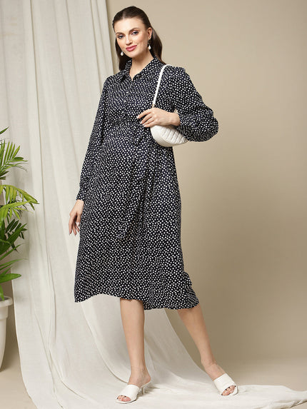 Buy Polka Dot Maternity Dress