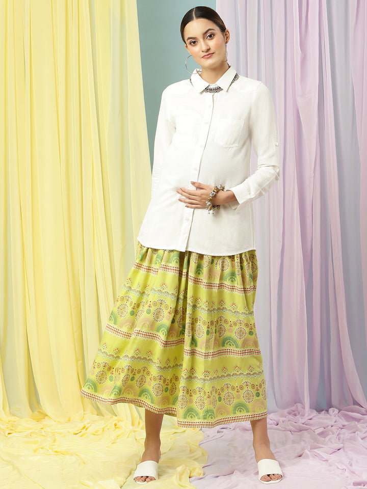 Pregnancy Printed Skirt