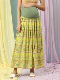 Pregnancy Printed Skirt