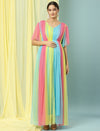 Rainbow Maternity Gown