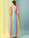 Rainbow Maternity Gown