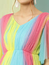 Rainbow Maternity Gown