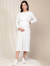 Maternity Casual Lounge Dress- White