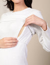 Maternity Casual Lounge Dress- White