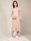 Maternity Casual Lounge Dress- Beige