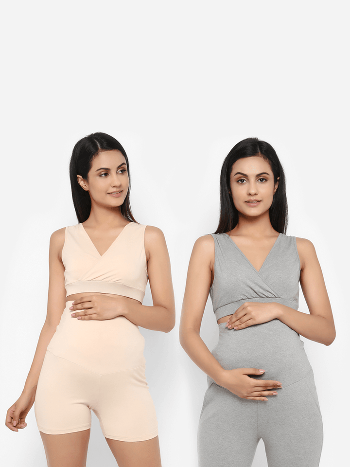 Pack of 2 Maternity Crossover Nursing Bra