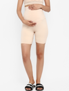Maternity Cycling Shorts - Beige