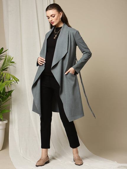 Suede Maternity Winter Coat