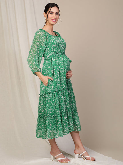 Green Maternity Dress