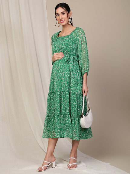 Green Maternity Dress