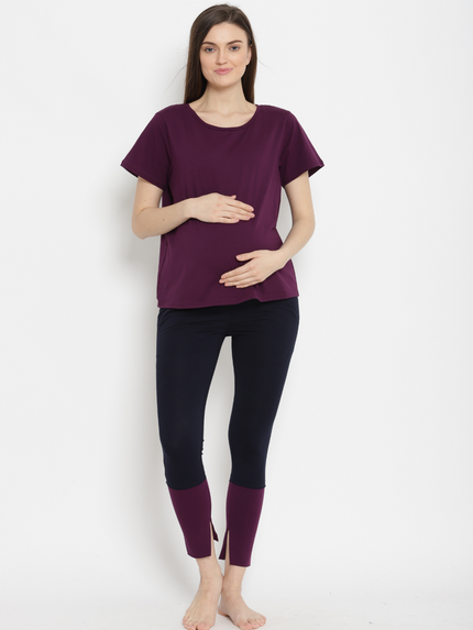 Two TOne Maternity Leggings