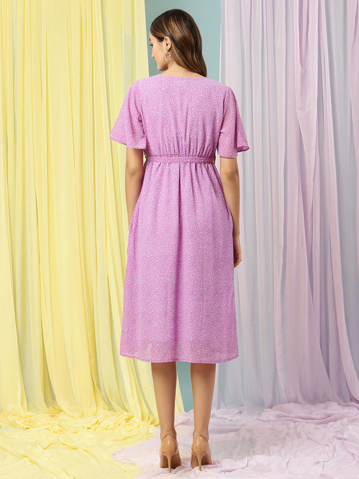 Feeding Midi Dress with Belt