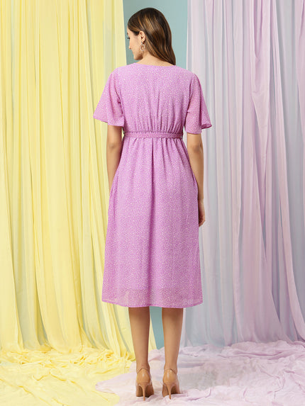 Maternity Midi Dress with Belt
