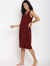 Maternity Nightie & Robe Set- Wine Red
