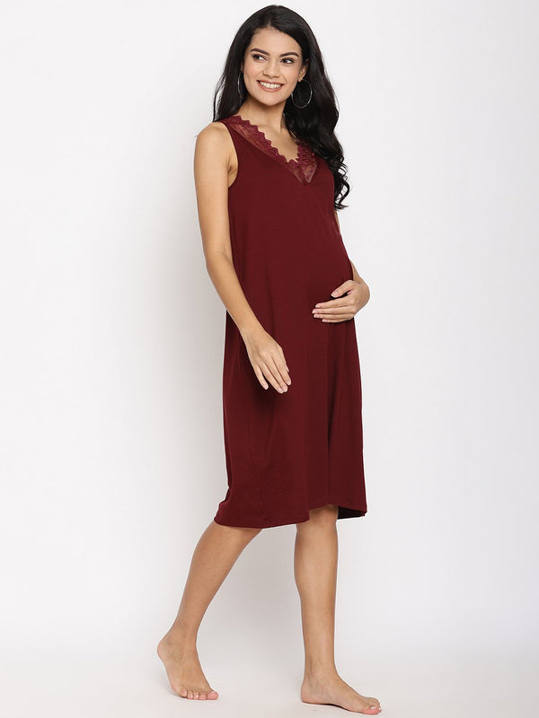 2pc. Maternity Nightgown & Robe Set