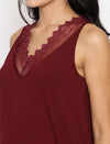 Maternity Nightie Dress- Wine Red