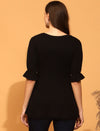 Pregnancy Tunic Top- Black