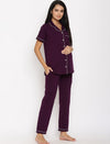 Button Down Maternity Pajama