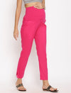 Stretchy Straight Maternity Dress Pants- Pink