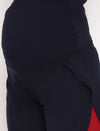 Maternity Double Layered Shorts- Navy Blue
