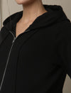 Maternity Matching Lounge Set- Hoodie with Jogger- Black