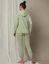 Maternity Matching Lounge Set- Hoodie with Jogger- Green