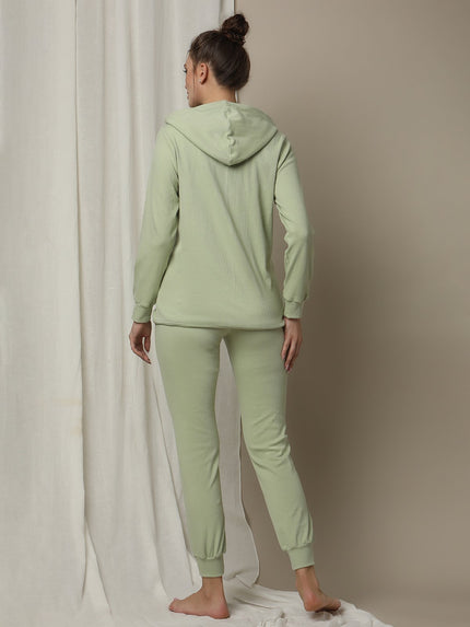 Maternity Matching Lounge Set- Hoodie with Jogger- Green