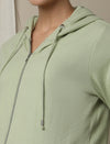 Maternity Matching Lounge Set- Hoodie with Jogger- Green
