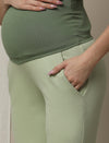 Maternity Matching Lounge Set- Hoodie with Jogger- Green