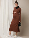 High-neck Maternity Dress