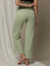 Maternity High-Waist Lounge Sleep Pants- Green