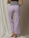 Maternity High-Waist Lounge Sleep Pants- Purple