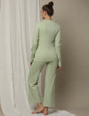 Maternity Matching Lounge PJ Set- Green