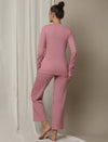 Maternity Matching Lounge PJ Set- Pink