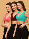 Cyan Green/Peach/Wine