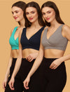 Full-coverage Wireless Maternity & Feeding Bra (pack of 3)- GBG