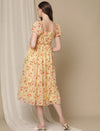 Yellow Chiffon Maternity Dress