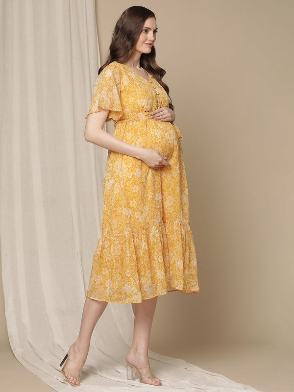 Yellow Maternity Dress